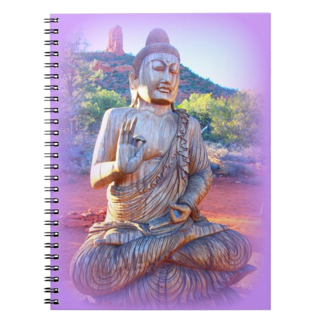 Caderno Espiral lavanda aura buddha (Frente)
