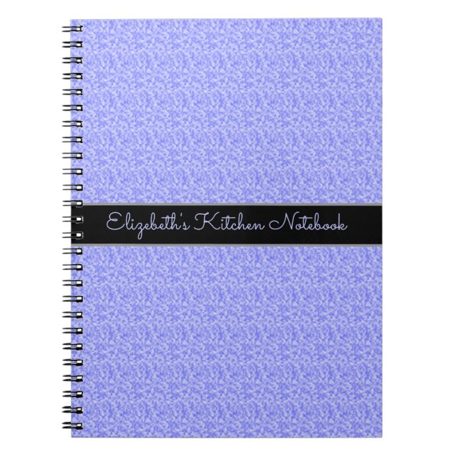 Caderno Espiral Lavanda branca azul (Frente)