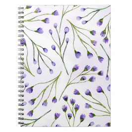 Caderno Espiral Lavanda de cobrir para notebook Floral Spiral