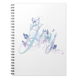 Caderno Espiral Lavanda e alegria azul
