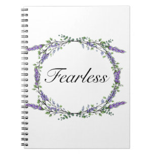 Caderno Espiral Lavanda e Eucalipto sem medo