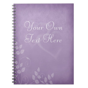 Caderno Espiral Lavanda Vintage