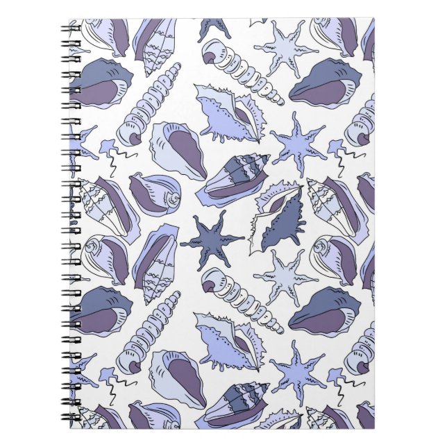 Caderno Espiral Lavendar Seashells (Frente)