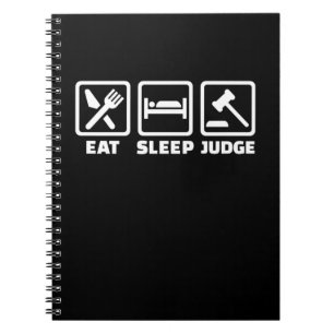 Caderno Espiral Lawyer Eat Sleep Juiz