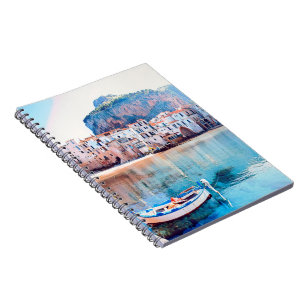 Caderno Espiral ldp CEFALU - Sicília - praia - panorama