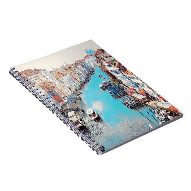 Caderno Espiral ldp VENICE - View of the Grand Canal from Rialto (Lado Direito)