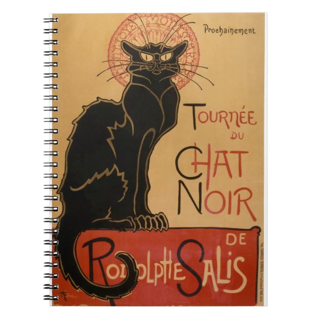 Caderno Espiral Le chat Noir - Steinlen (Frente)