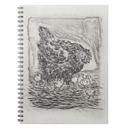 Caderno Espiral Le Mere Poule (A Mãe Hen ou Galinha)