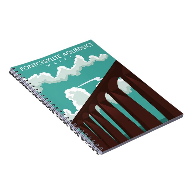 Caderno Espiral Leaderfoot Viaduct Scotland poster de viagens Note (Lado Direito)