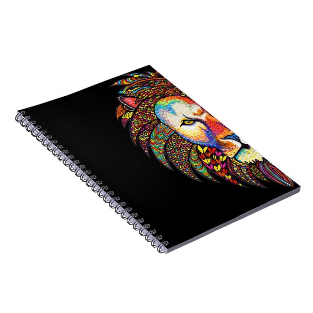 Caderno Espiral Leão (Lado Direito)