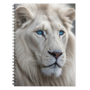 Caderno Espiral Leão branco