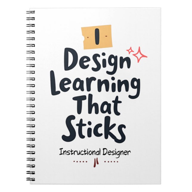 Caderno Espiral Learning That Sticks – Instructional Designer (Frente)