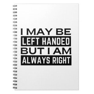Caderno Espiral Left Hander's