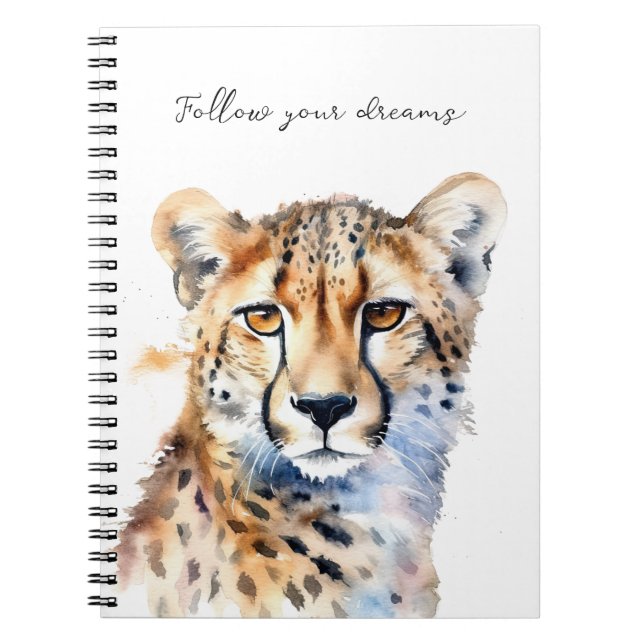 Caderno Espiral Legal Cat Cheetah (Frente)