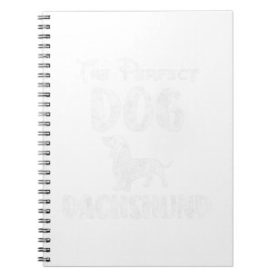 Caderno Espiral Legal Dachshund Puppies Dizendo Dachshund Perfeito
