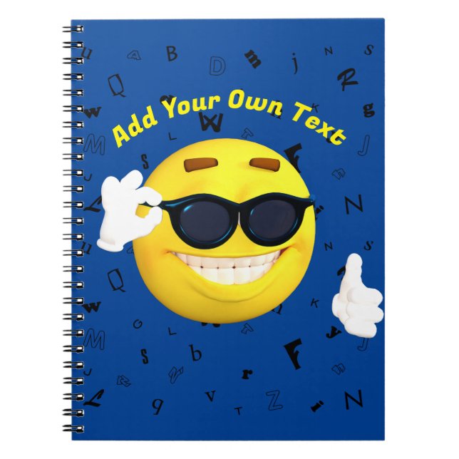 Caderno Espiral Legal Emoji (Frente)