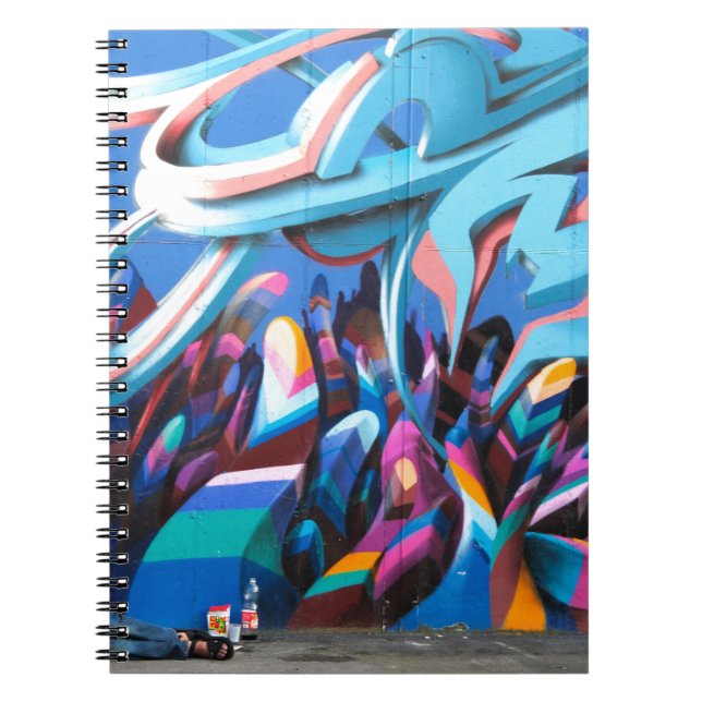 Caderno Espiral Legal Grafite Wall (Frente)