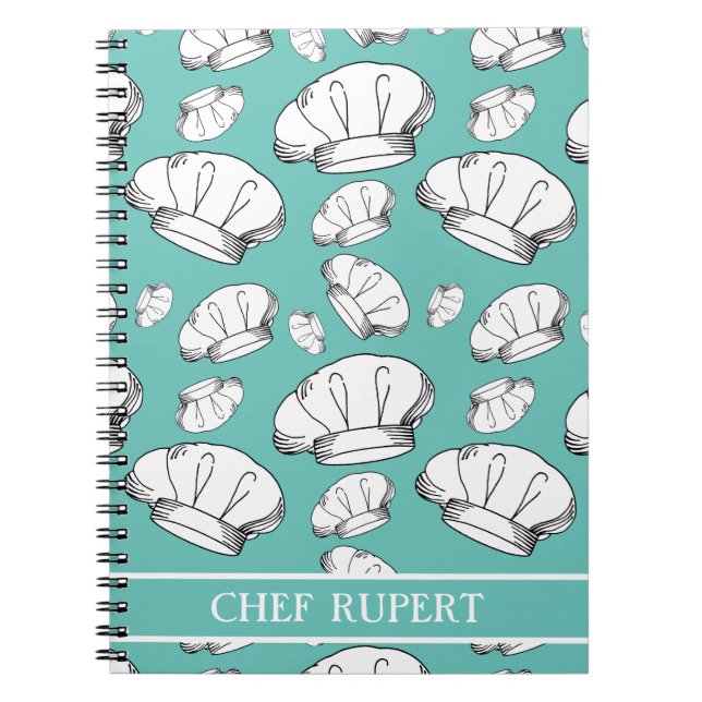 Caderno Espiral Legal restaurante Chef Hats e Home Cook (Frente)