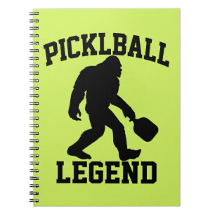 Caderno Espiral Legenda De Pickleball Engraçado