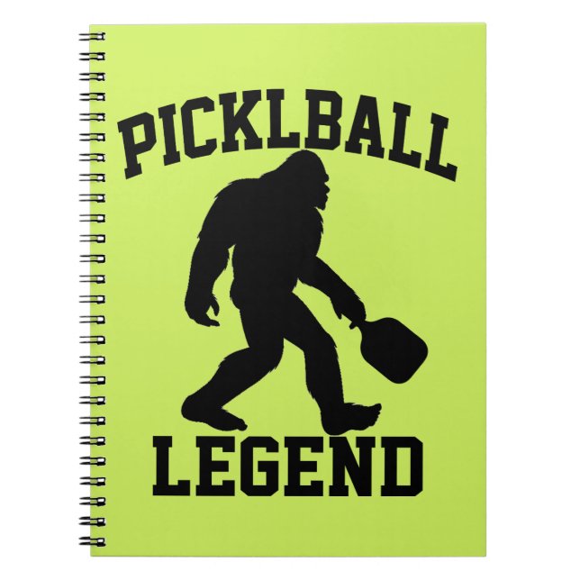Caderno Espiral Legenda De Pickleball Engraçado (Frente)