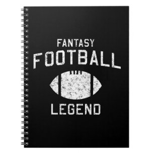 Caderno Espiral Legenda do futebol da fantasia