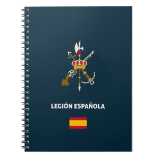 Caderno Espiral Legion Española capa de telefone do passaporte