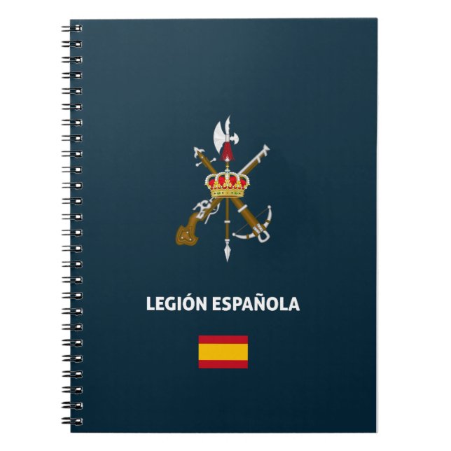 Caderno Espiral Legion Española capa de telefone do passaporte (Frente)