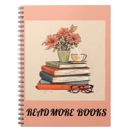 Caderno Espiral leia mais livros "notebook"