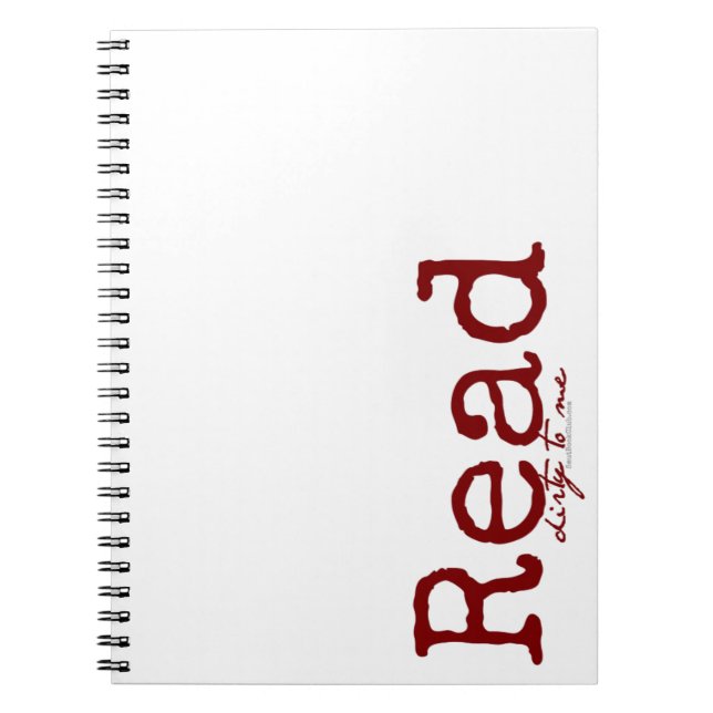 Caderno Espiral Leia sujo a mim o livro autógrafo (Frente)