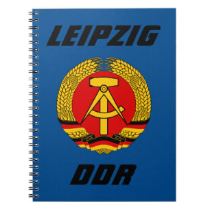 Caderno Espiral Leipzig, DDR - Alemanha Oriental