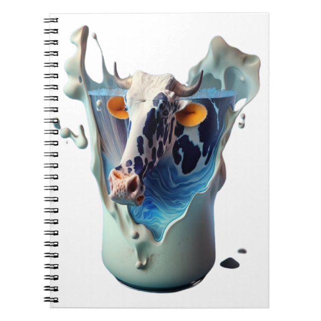 Caderno Espiral Leite de vaca (Frente)
