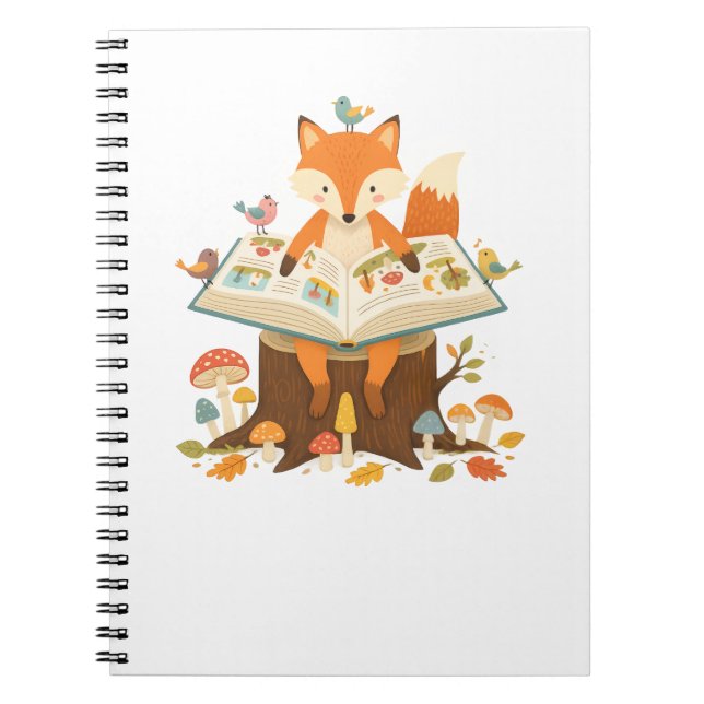 Caderno Espiral Leitor da Floresta Curiosa (Frente)