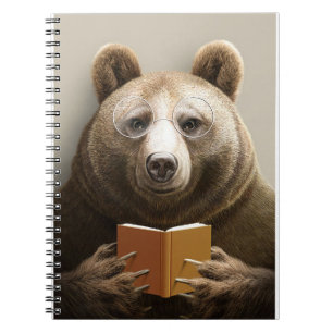 Caderno Espiral Leitor De Presente Lendo Um Livro