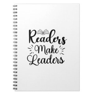 Caderno Espiral Leitura de Leitores de Arte Torna Líderes