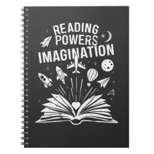 Caderno Espiral Leitura de Poderes Leitura de Livros de Imaginação