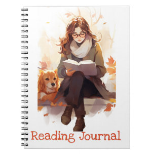 Caderno Espiral Leitura do diário Gelado Livro das Meninas e do Au