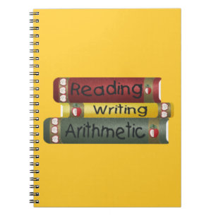 Caderno Espiral Leitura e escrita e aritmética