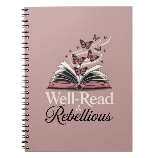 Caderno Espiral Leitura e rebeldia - Jornada Feminista do Livro (Frente)