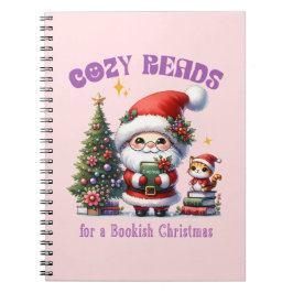 Caderno Espiral Leituras de Natal Bookish, de papais noeis