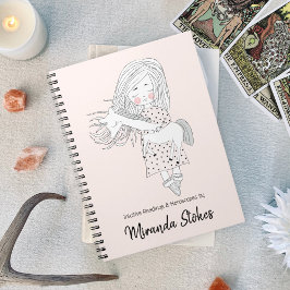 Caderno Espiral Leituras Intuitivas Magia Unicórnio Cor-de-Rosa