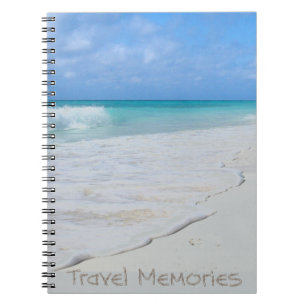 Caderno Espiral Lembranças de Viagem de Surf gentil