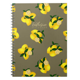 Caderno Espiral Lemon Chic Design Green