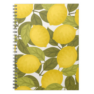 Caderno Espiral Lemon Garden: Papel de parede sem fim com vinheta