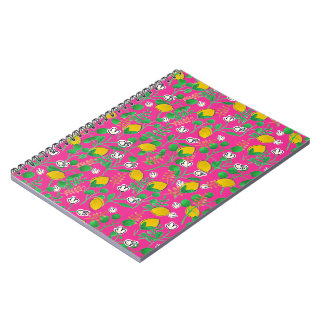 Caderno Espiral lemon watercolor