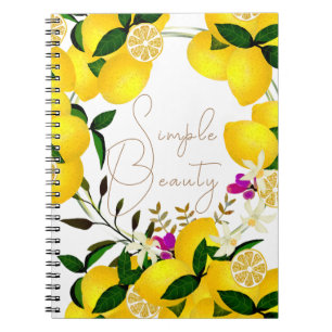 Caderno Espiral Lemon White