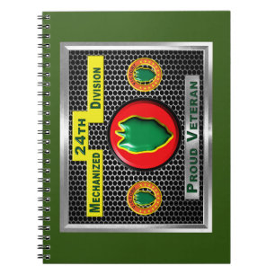 Caderno Espiral Lendária 24ª Divisão de Infantaria Mecanizada