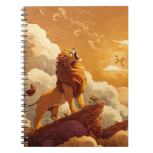 Caderno Espiral Leo Zodiac Notebook