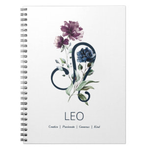 Caderno Espiral Leo Zodiac - Sinal de estrela