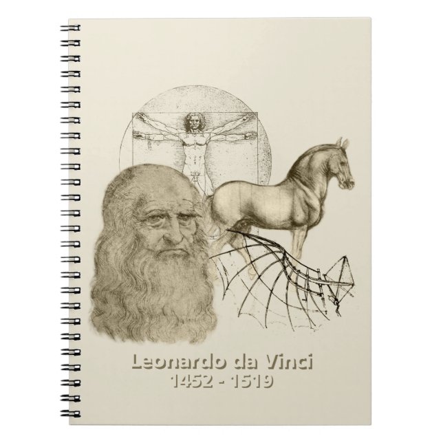 Caderno Espiral Leonardo da Vinci (Frente)