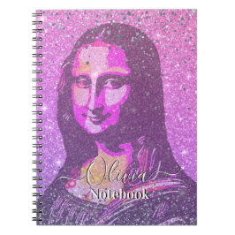 Caderno Espiral Leonardo Da Vinci Abstract Mona Lisa 